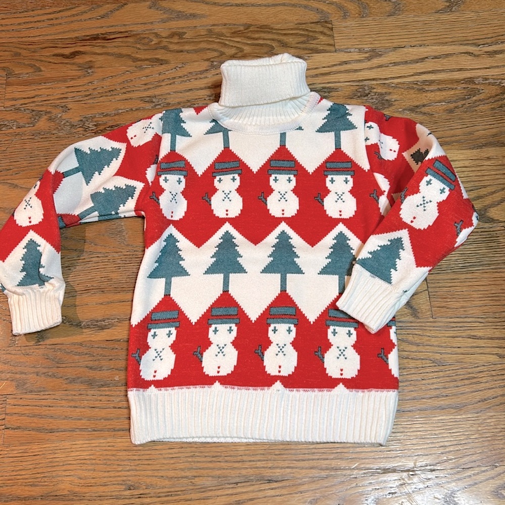 Snowman Christmas Sweater - child 110 approx 4-6 years - New 🛍️